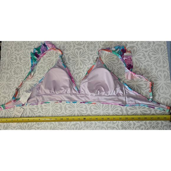 NWT Floral Bikini Top – Size Large - Picture 12 of 14